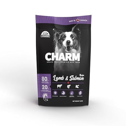 charm lamb & salmon dog