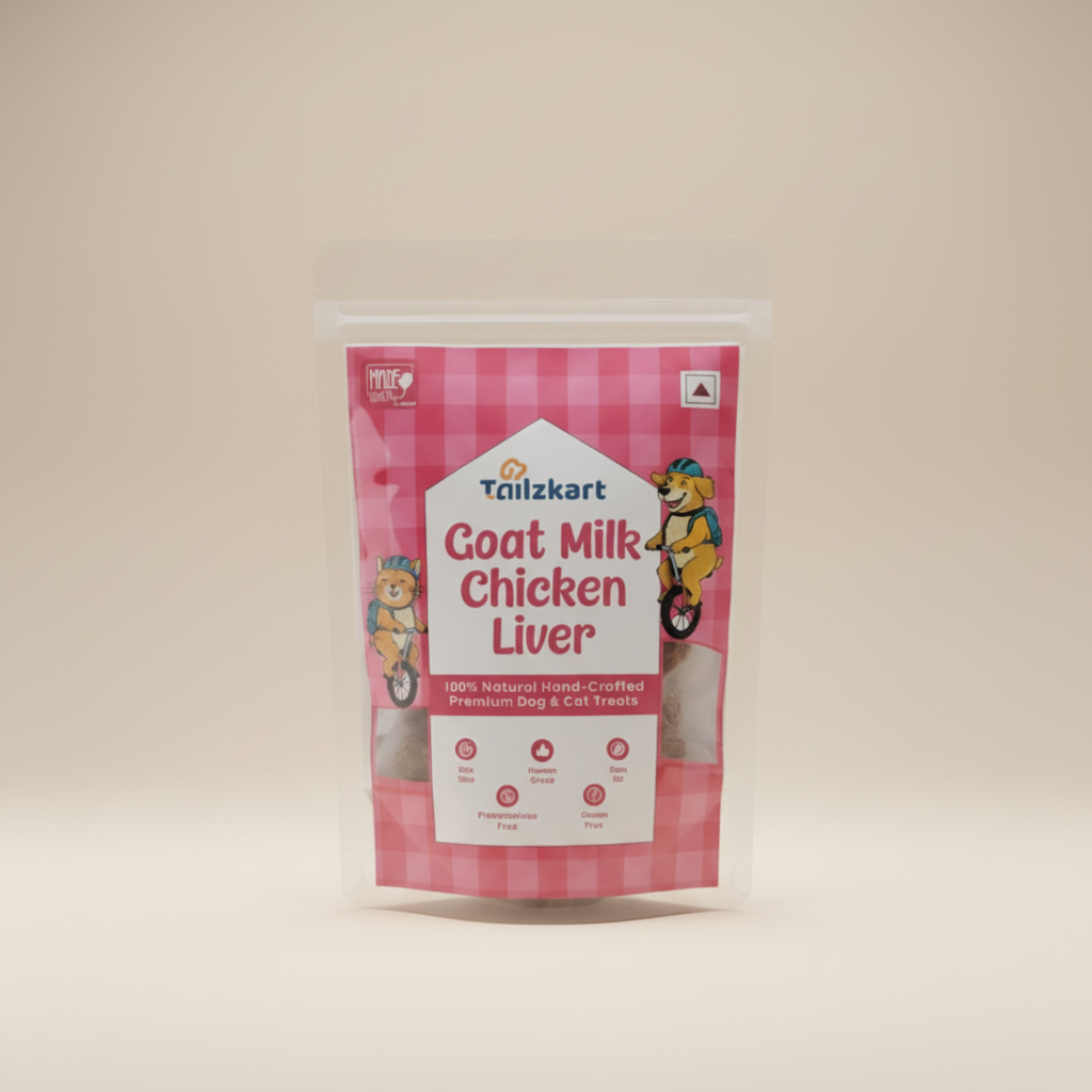 premium baked treats- goat milk, chicken liver 70 g