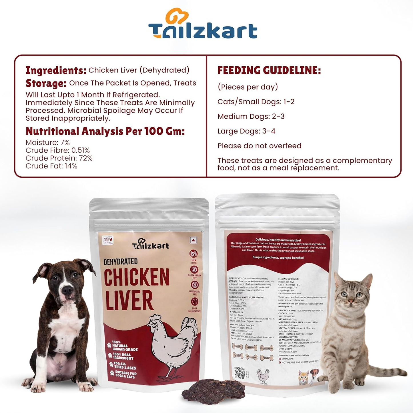 dehydrated chicken liver