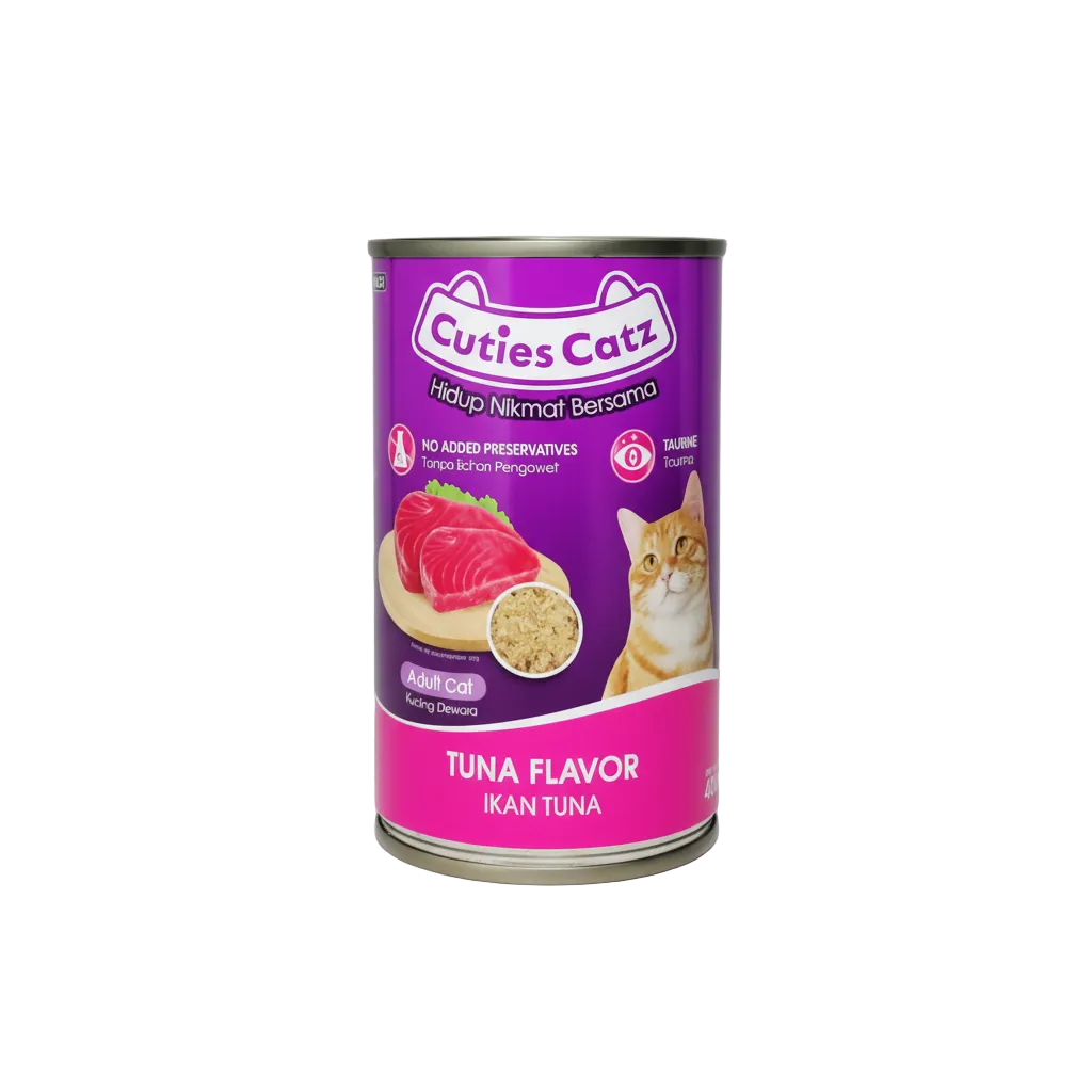 cutie catz tuna flavor can 400 g