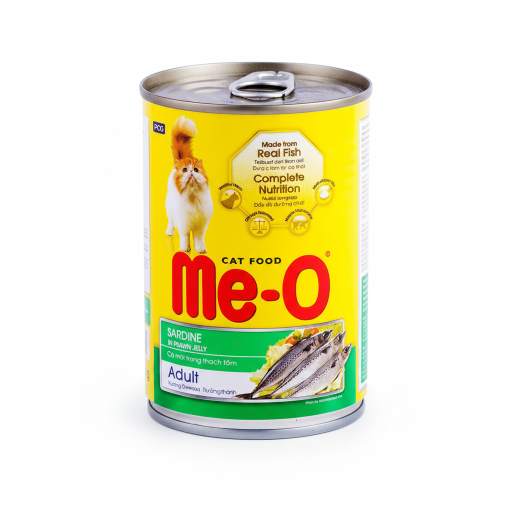 me-o sardine with prawn jelly can 400 g