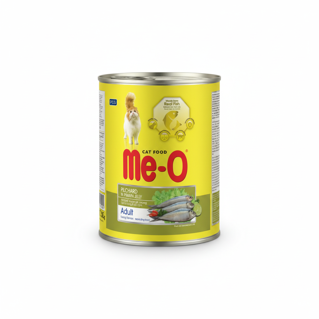 me-o kitten pilchards in prawn jelly can 400 g