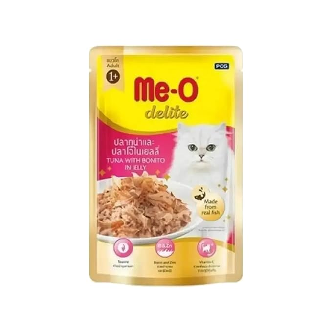 me-o delite tuna with bonito in jelly 70 g