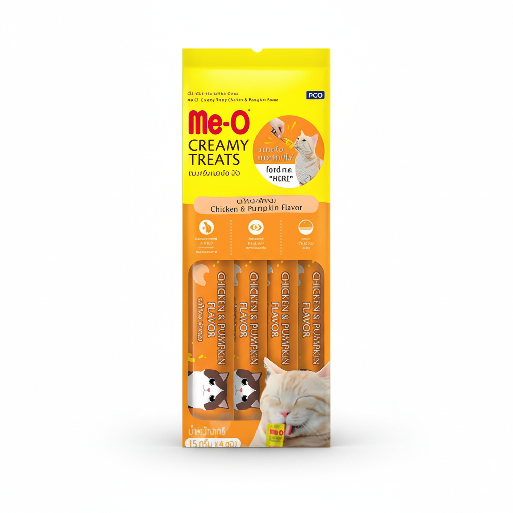 me-o creamy treat chicken & pumpkin flavour 60 g