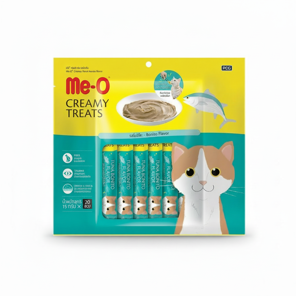 me-o creamy treat bonito flavour 300 g