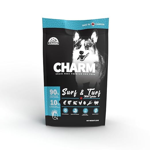 charm surf & turf dog
