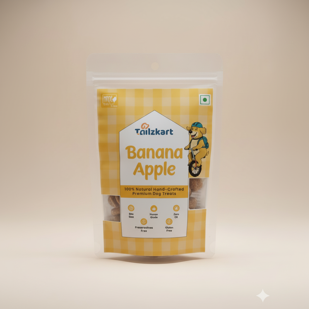 premium baked treats- apple banana 70 g