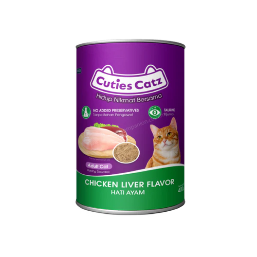 Cutie Catz Chicken Liver Flavor Can 400 G