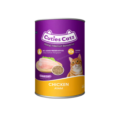 Cutie Catz Chicken Flavor Can 400 G