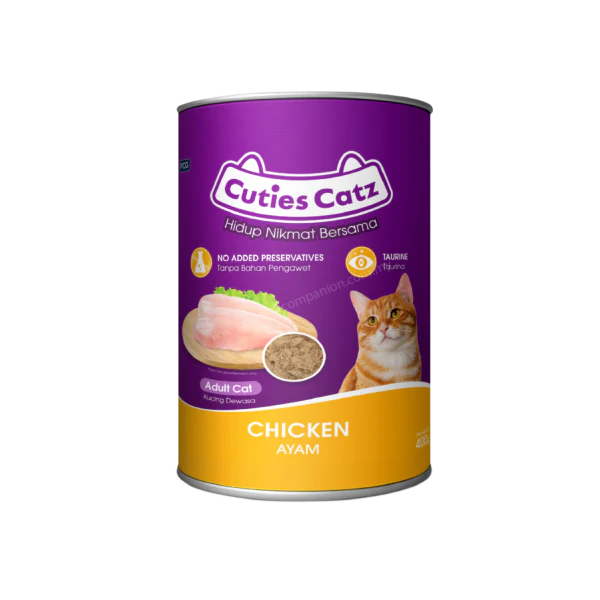 CUTIE CATZ CHICKEN FLAVOR CAN 400 G