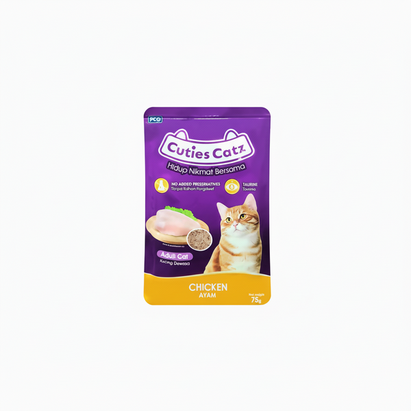 CUTIE CATZ CHICKEN FLAVOR GRAVY 75 G