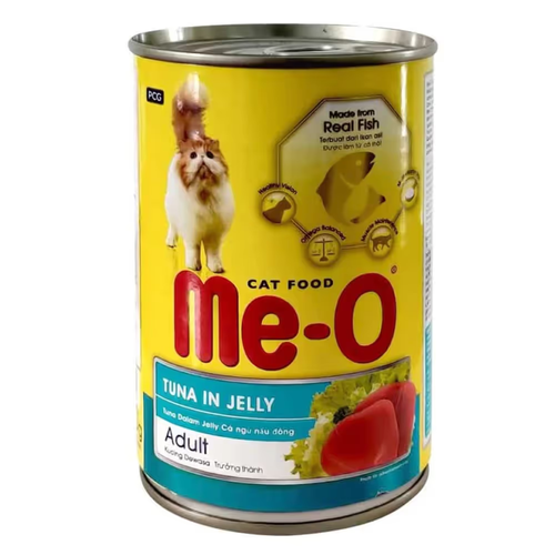 Me-O Tuna  With Chunky Sardine In Jelly Can 400 G