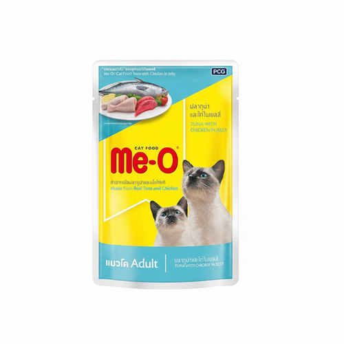 Me-O Tuna With Chicken In Jelly 80 G
