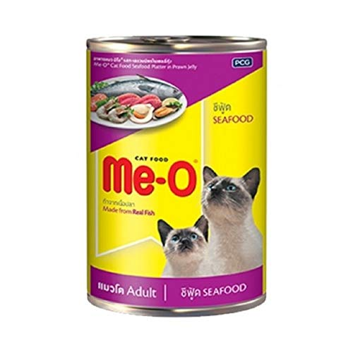 me-o seafood platter in prawn jelly can 400 g