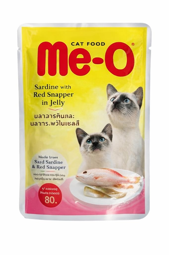 me-o sardine with red snapper in jelly 80 g
