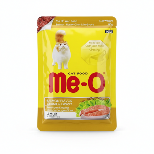 Me-O Salmon Chunk In Gravy 80 G