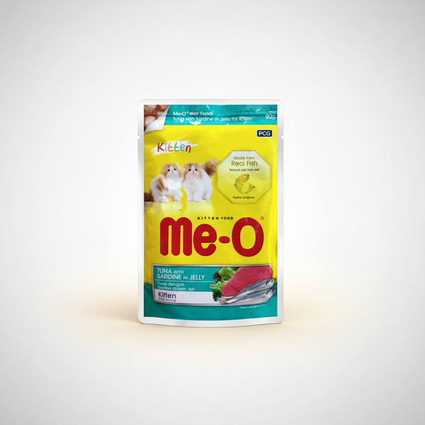 ME-O KITTEN TUNA & SARDINE IN JELLY 80 G