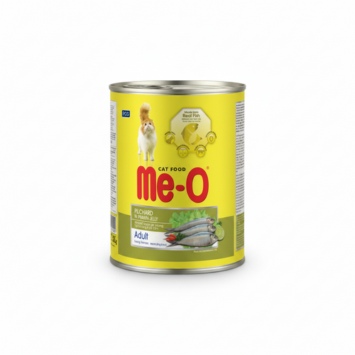Me-O Kitten Pilchards In Prawn Jelly Can 400 G