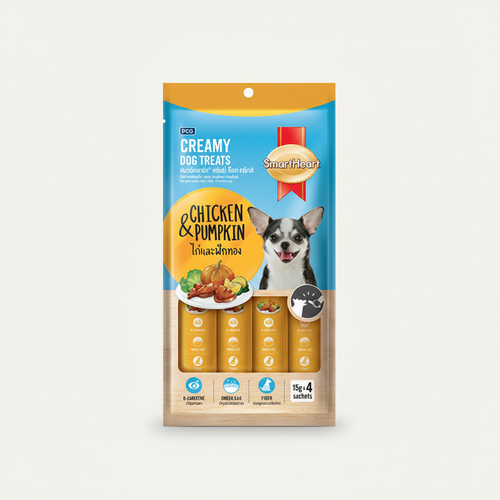 Smartheart Creamy Treat Chicken & Pumpkin Flavor