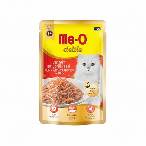 Me-O Delite Tuna With Crabstick In Jelly 70 G