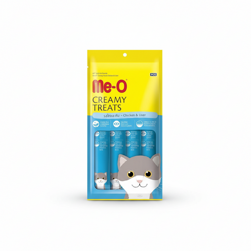 Me-O Creamy Treat Chicken & Liver With Goat Milk Flavour 60 G