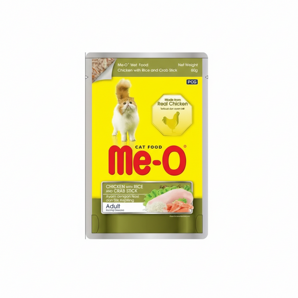 ME-O CHICKEN WITH RICE & TUNA GRAVY 80 G