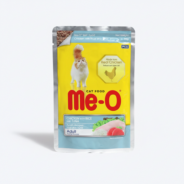 ME-O CHICKEN WITH RICE & CRABSTICK GRAVY 80 G